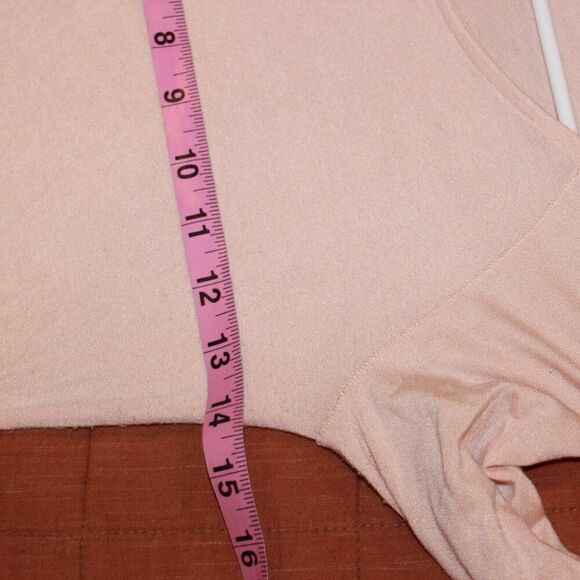 Free People dust pink Bell Sleeve Top Women's Size Medium - Picture 8 of 10